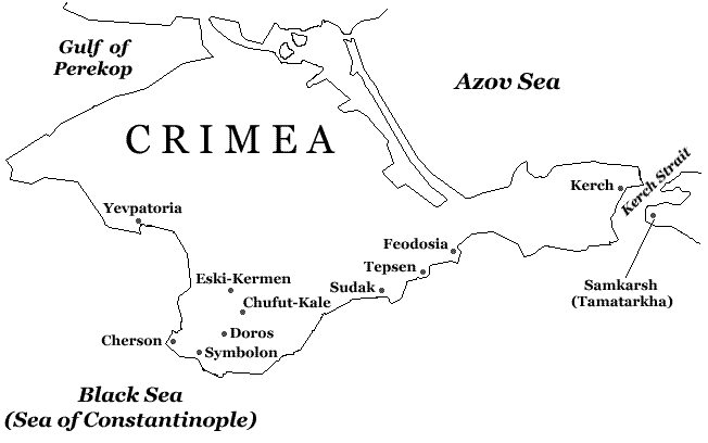 Map of the Crimean Peninsula